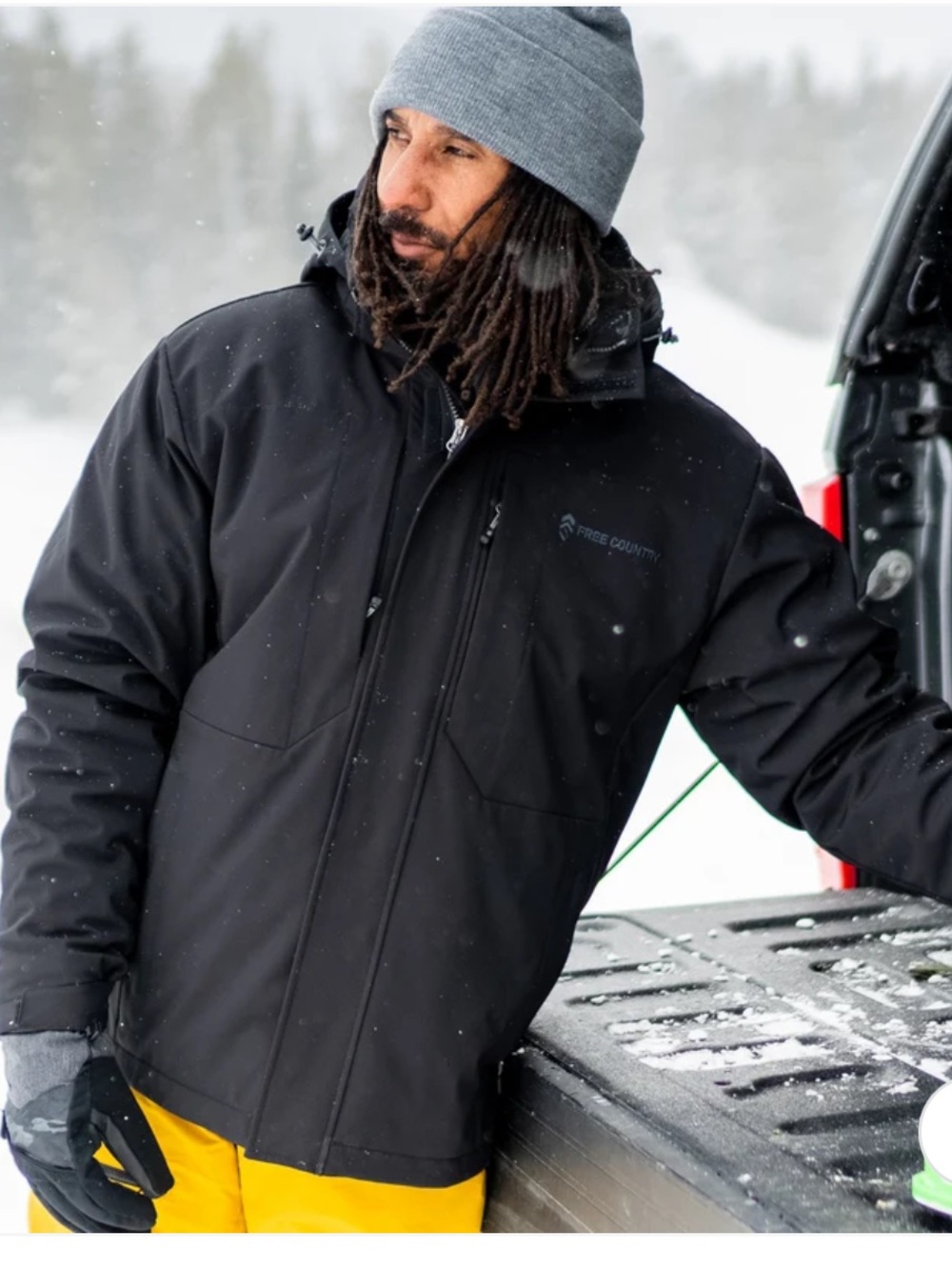 Free Country 3-in-1 Systems Jacket Black - Size XL NWT